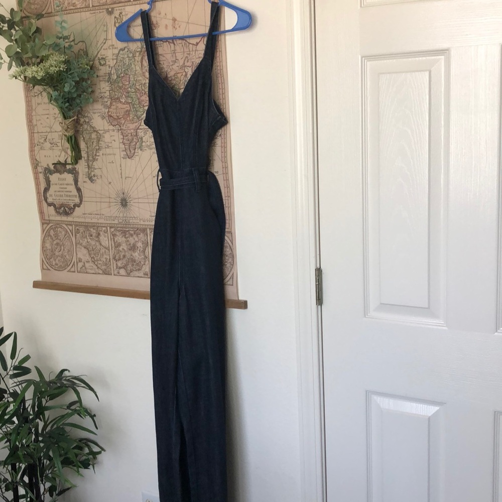 soft denim jumpsuit